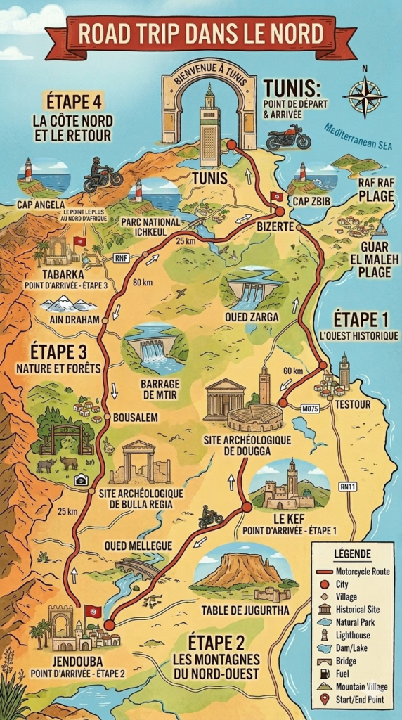 Road trip dans les montagnes du nord de la Tunisie